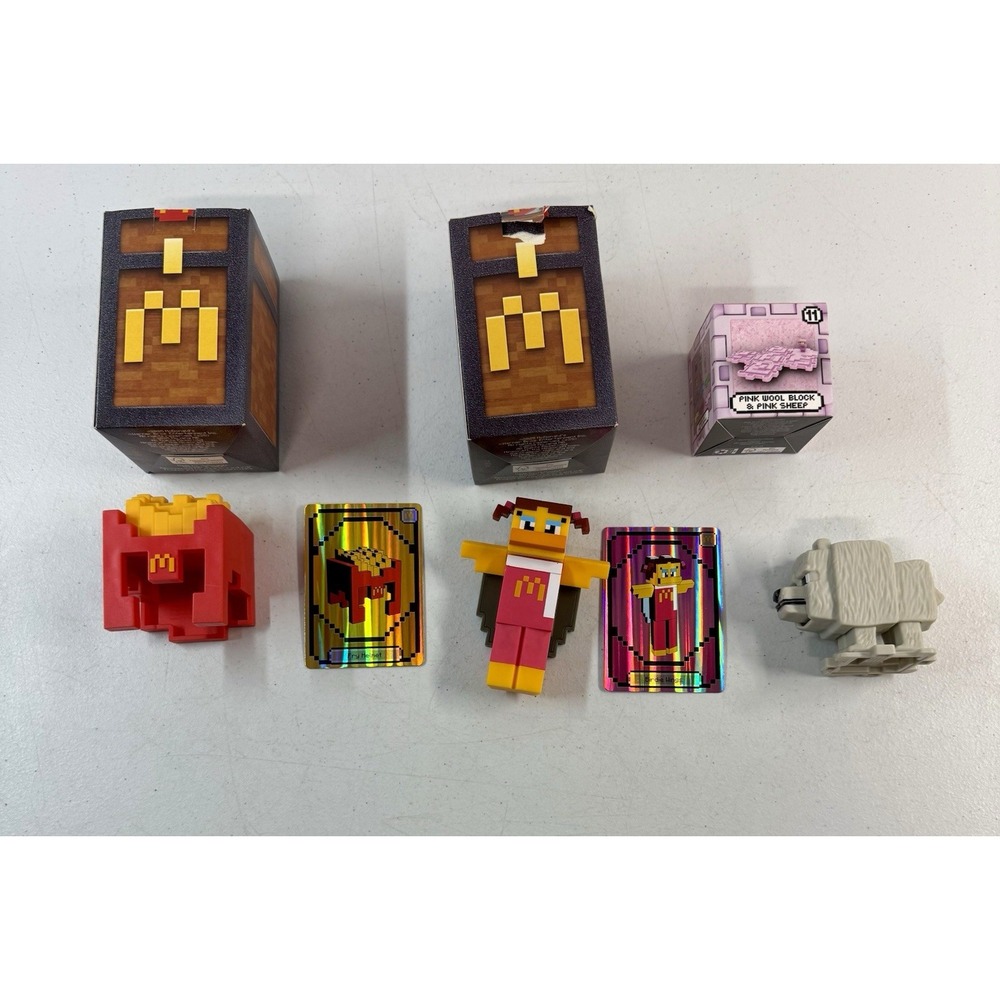 McDonald's Sminecraft Happy Meal 2025 Lot Of  4. Unused Codes